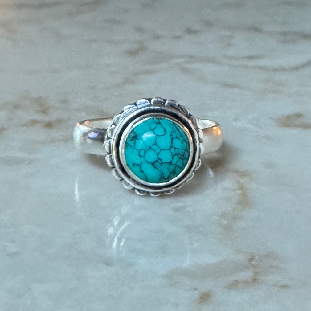 Nwot Sundance Turquoise Horizon Ring, Turquoise, Sterling Silver